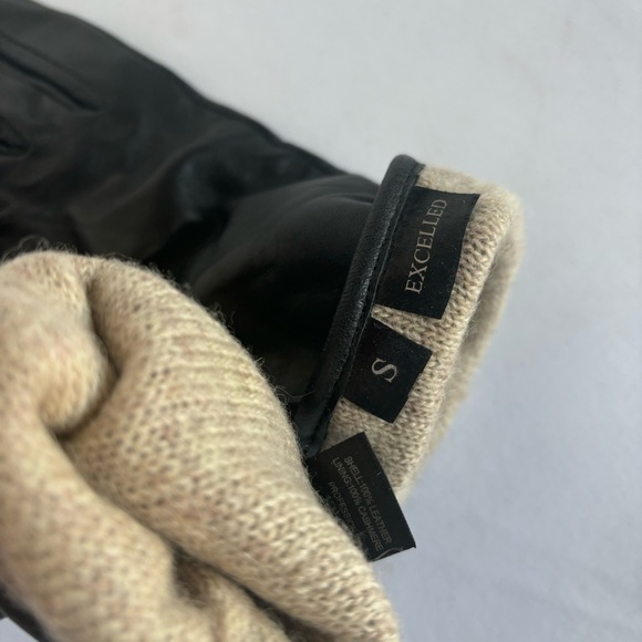 Black genuine leather gloves - Picture 5 of 6